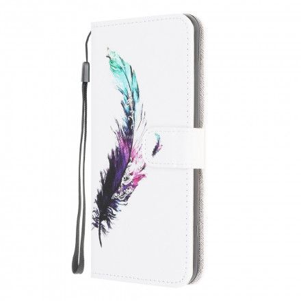 Folio Deksel Til Samsung Galaxy XCover 5 Med Kjede Thongfjær