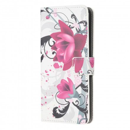 Folio Deksel Til Samsung Galaxy XCover 5 Tropiske Blomster