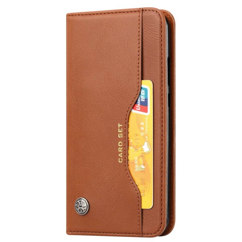 Beskyttelse Deksel Til Huawei P40 Lite E / Huawei Y7p Folio Deksel Faux Leather Card Holder