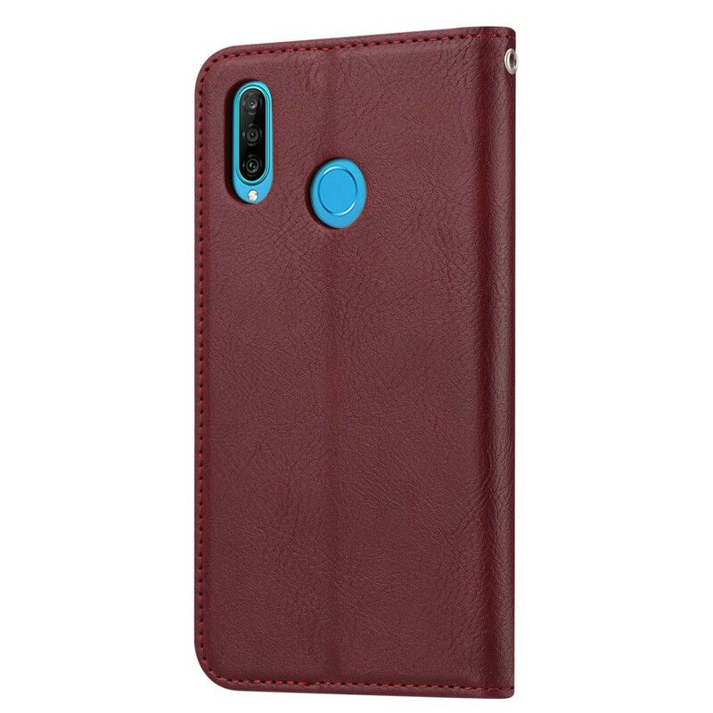 Beskyttelse Deksel Til Huawei P40 Lite E / Huawei Y7p Folio Deksel Faux Leather Card Holder