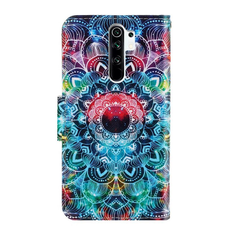 Lærdeksel Til Xiaomi Redmi 9 Med Kjede Flashy Strappy Mandala