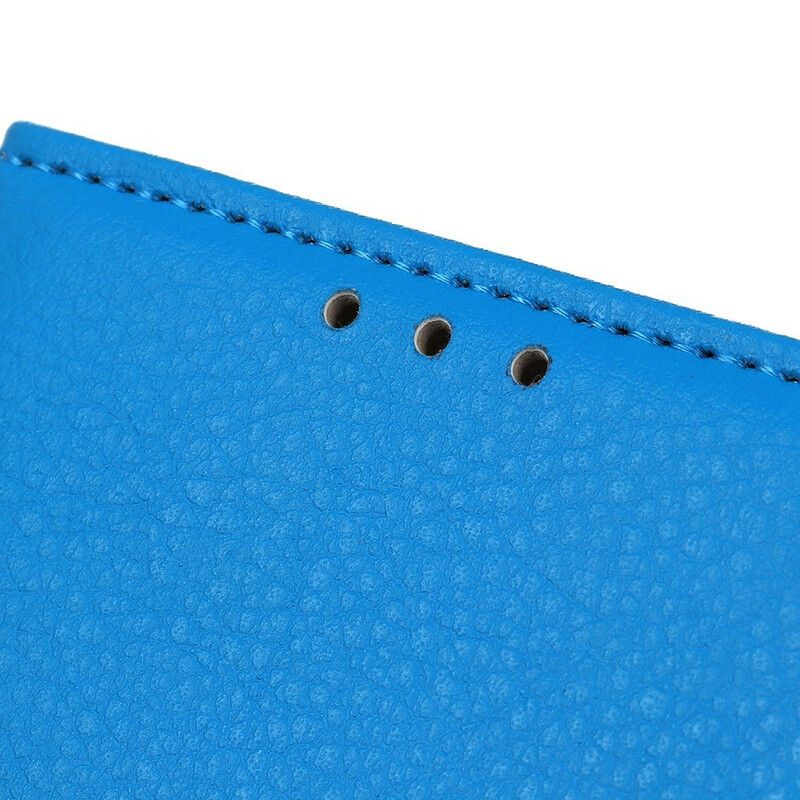 Lærdeksel Til Xiaomi Redmi 9 Premium Litchi Leather Effect