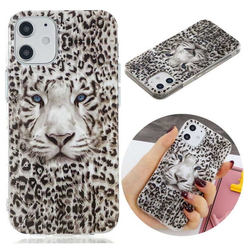 Deksel Til iPhone 12 Mini Fluorescerende Leopard