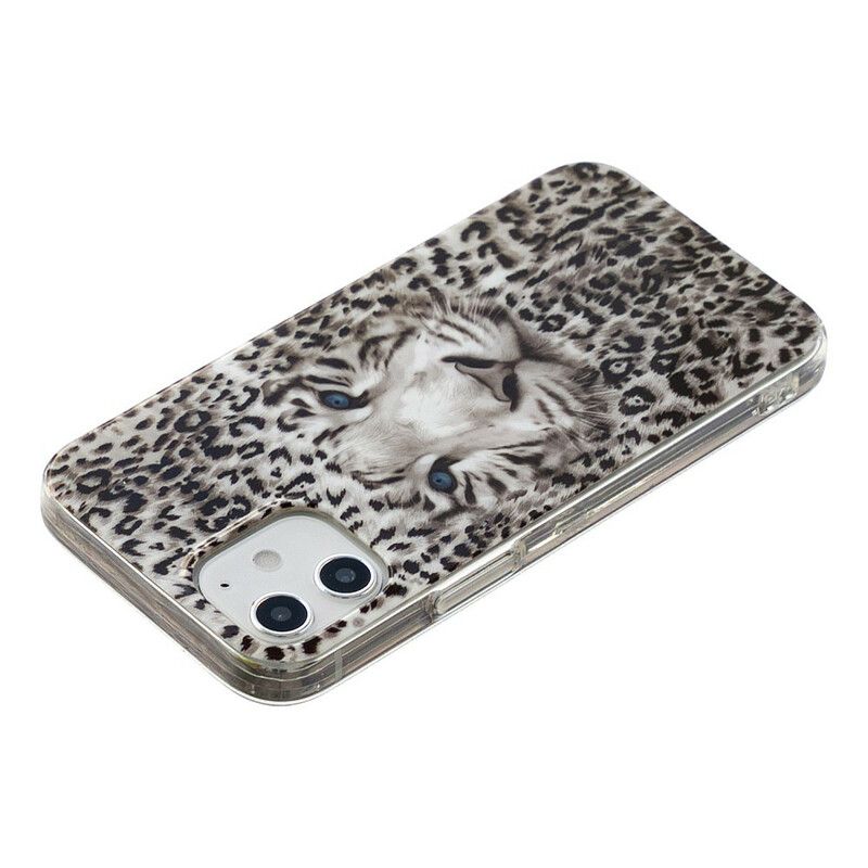 Deksel Til iPhone 12 Mini Fluorescerende Leopard