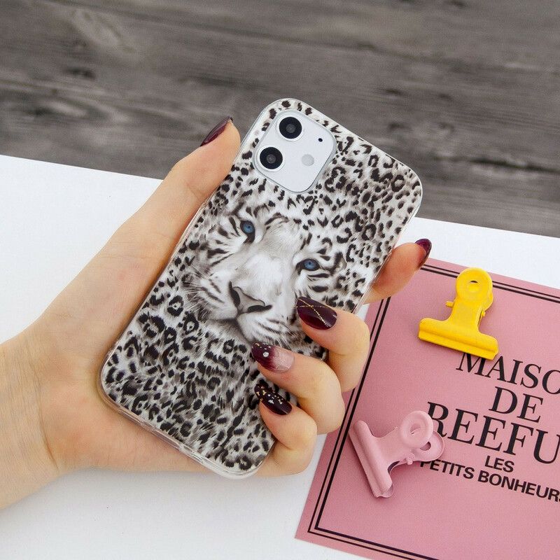 Deksel Til iPhone 12 Mini Fluorescerende Leopard