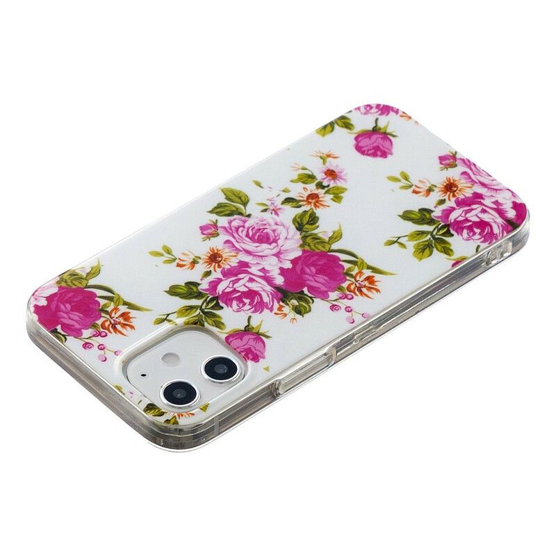 Deksel Til iPhone 12 Mini Fluorescerende Liberty-blomster