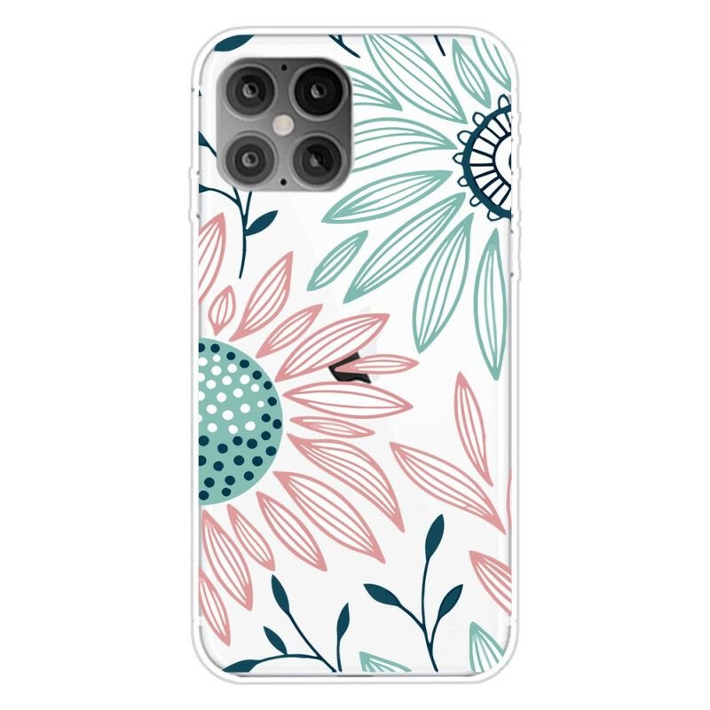 Deksel Til iPhone 12 Mini En Gjennomsiktig Blomst