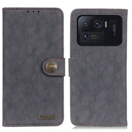 Folio Deksel Til Xiaomi Mi 11 Ultra Retro Splitt Kunstskinn Khazneh