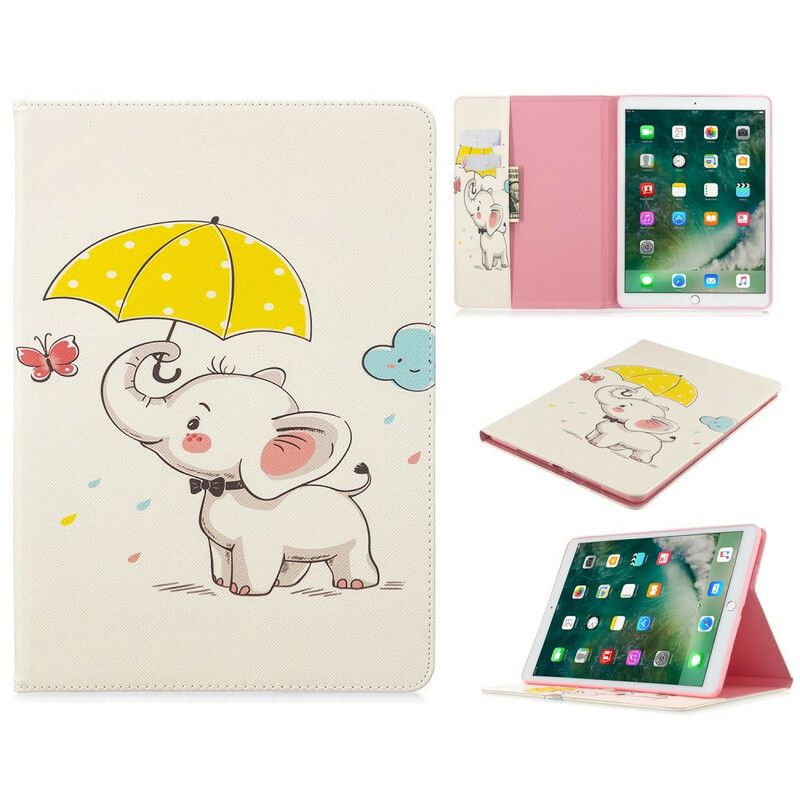 Etui Til iPad 10.2" (2020) (2019) / Air 10.5" / Pro 10.5" Elefant I Regnet