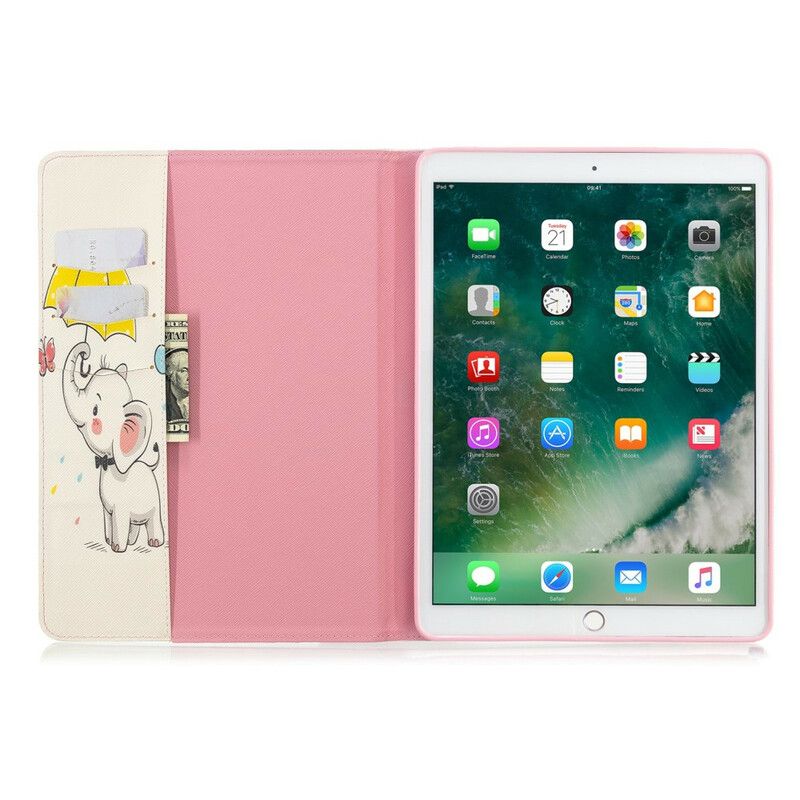 Etui Til iPad 10.2" (2020) (2019) / Air 10.5" / Pro 10.5" Elefant I Regnet