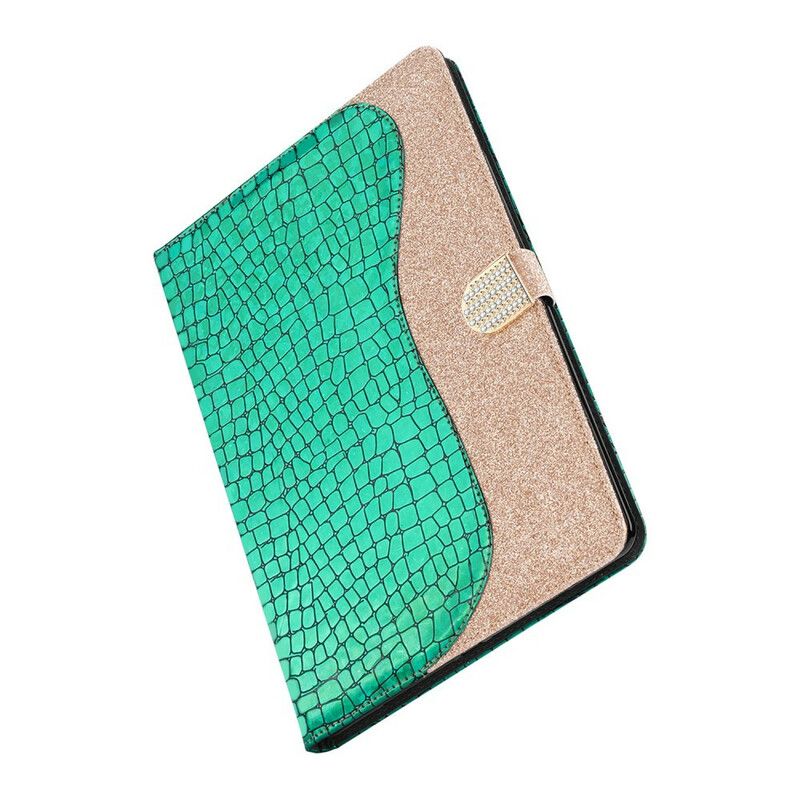 Folio Deksel Til iPad 10.2" (2020) (2019) / Air 10.5" / Pro 10.5" Croc Glitter