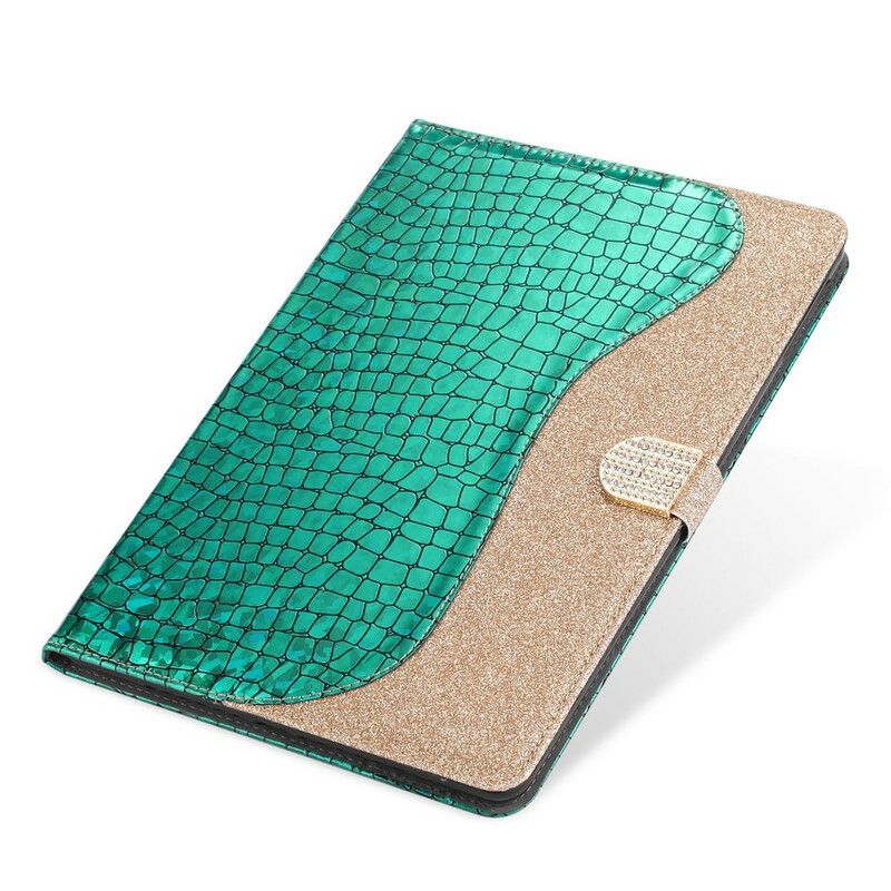 Folio Deksel Til iPad 10.2" (2020) (2019) / Air 10.5" / Pro 10.5" Croc Glitter