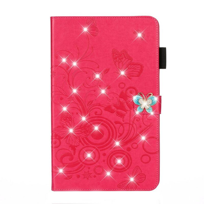 Folio Deksel Til iPad 10.2" (2020) (2019) / Air 10.5" / Pro 10.5" Diamond Butterflies Leather Effect