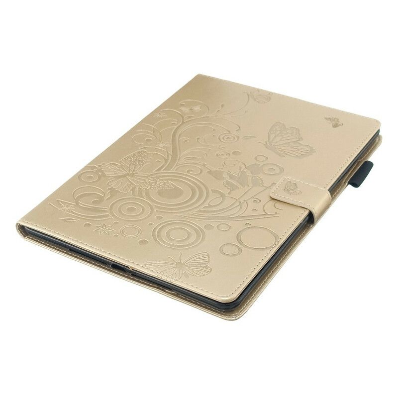 Folio Deksel Til iPad 10.2" (2020) (2019) / Air 10.5" / Pro 10.5" Diamond Butterflies Leather Effect