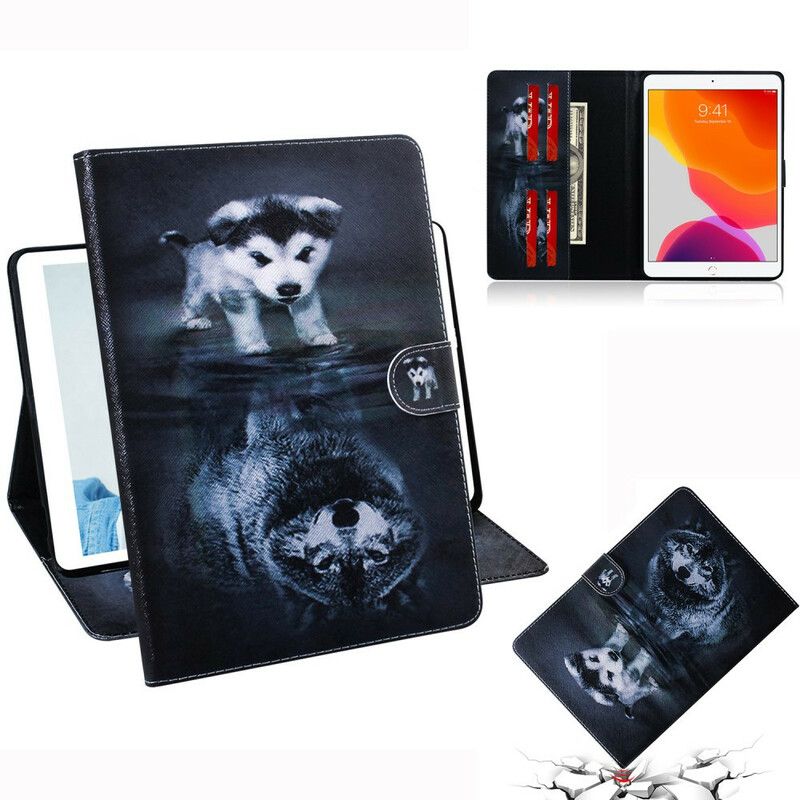 Folio Deksel Til iPad 10.2" (2020) (2019) / Air 10.5" / Pro 10.5" Lille Hund