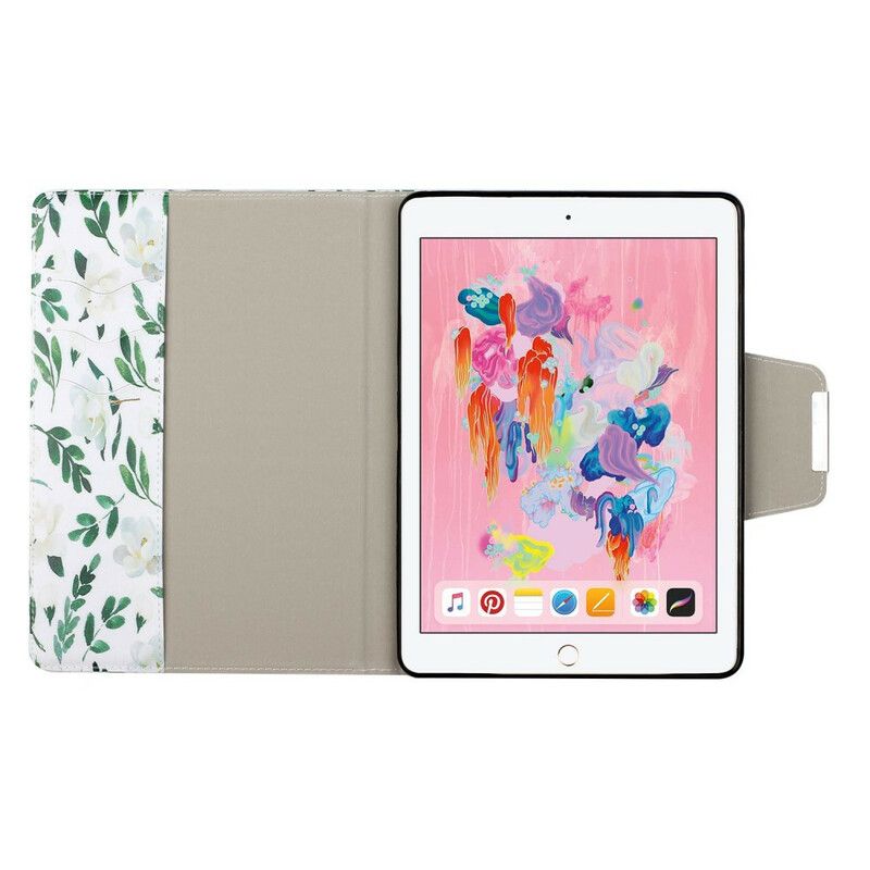 Lærdeksel Til iPad 10.2" (2020) (2019) / Air 10.5" / Pro 10.5" Ultimate Blomster