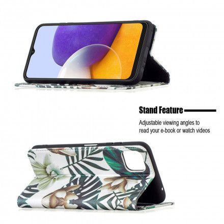 Beskyttelse Deksel Til Samsung Galaxy A22 5G Folio Deksel Løver