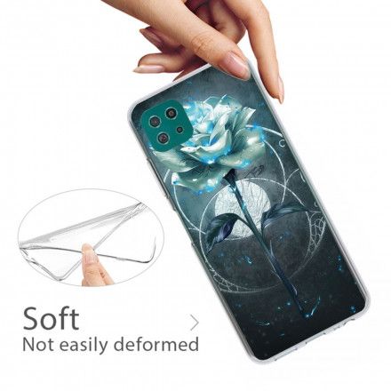Deksel Til Samsung Galaxy A22 5G Fleksibel Rosa Grønn