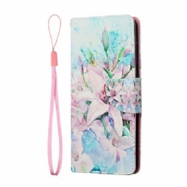 Folio Deksel Til Samsung Galaxy A22 5G Floral Series