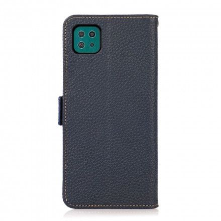 Folio Deksel Til Samsung Galaxy A22 5G Litchi Leather Khazneh Rfid