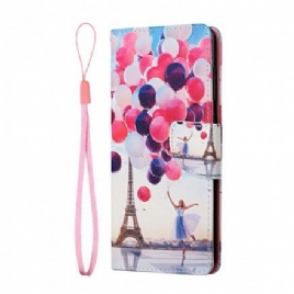 Folio Deksel Til Samsung Galaxy A22 5G Paris Ballonger