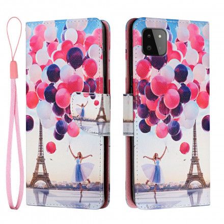 Folio Deksel Til Samsung Galaxy A22 5G Paris Ballonger