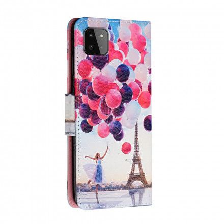 Folio Deksel Til Samsung Galaxy A22 5G Paris Ballonger