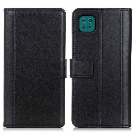 Folio Deksel Til Samsung Galaxy A22 5G Style Leather Elegance