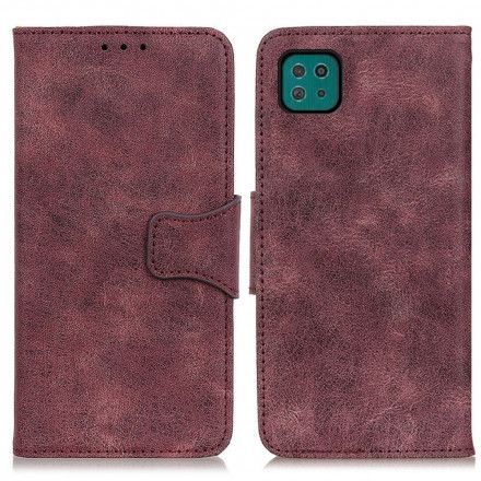 Folio Deksel Til Samsung Galaxy A22 5G Vintage Split Leather