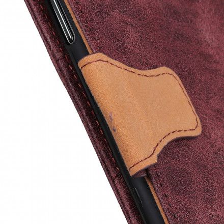 Folio Deksel Til Samsung Galaxy A22 5G Vintage Split Leather