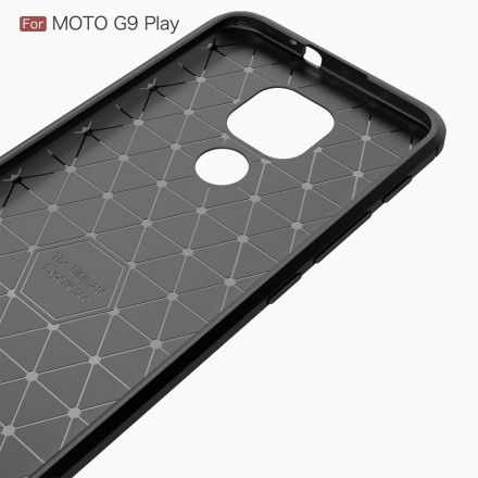 Deksel Til Moto G9 Play Børstet Karbonfiber