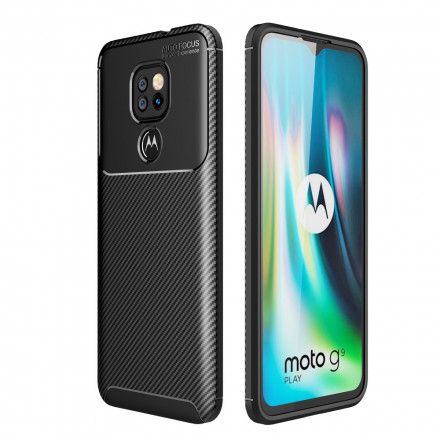 Deksel Til Moto G9 Play Karbonfiberteksturslange