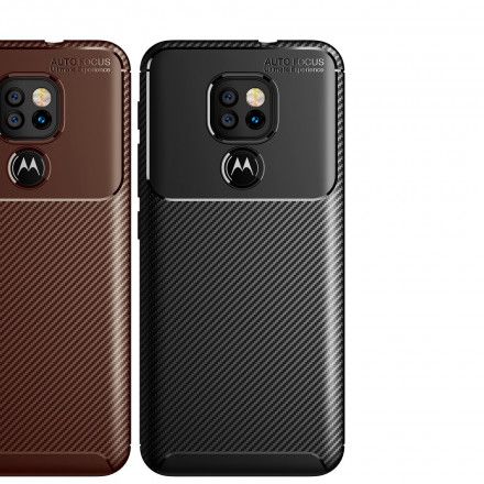 Deksel Til Moto G9 Play Karbonfiberteksturslange