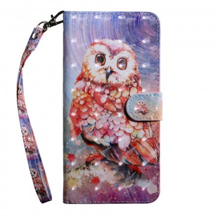 Folio Deksel Til Moto G9 Play Lysflekk Germain The Owl