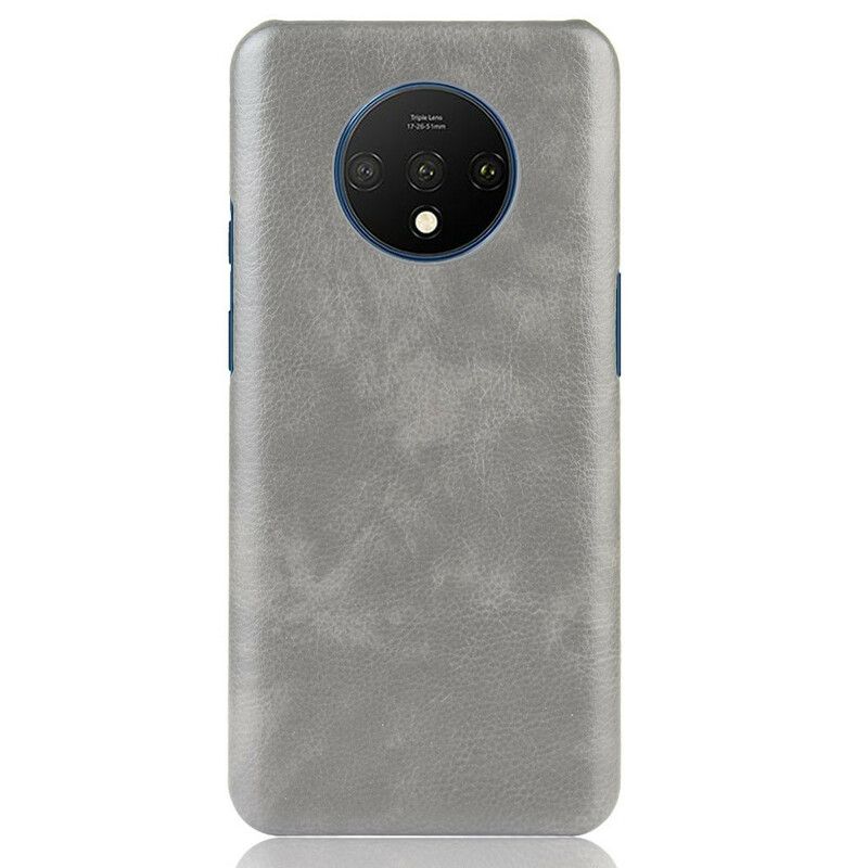 Deksel Til OnePlus 7T Performance Litchi Leather Effect