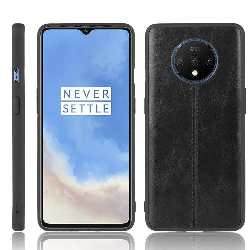 Deksel Til OnePlus 7T Søm I Skinn