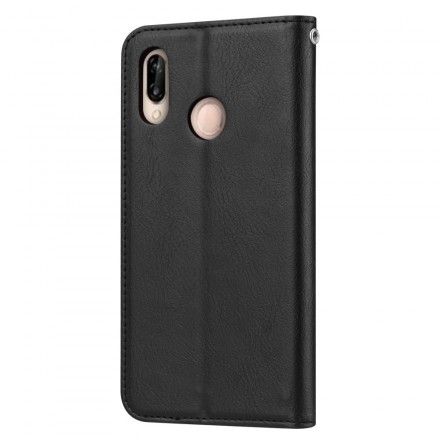 Beskyttelse Deksel Til Huawei Y6 2019 / Honor 8A Folio Deksel Faux Leather Card Holder