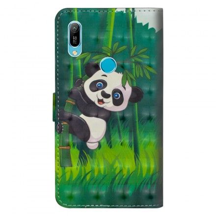 Folio Deksel Til Huawei Y6 2019 / Honor 8A Panda Og Bambus