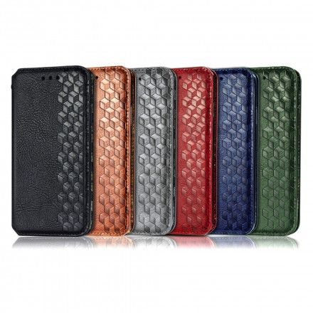 Beskyttelse Deksel Til OnePlus Nord CE 5G Folio Deksel Diamond Texture Leather Effect