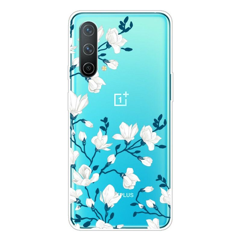 Deksel Til OnePlus Nord CE 5G Hvite Blomster