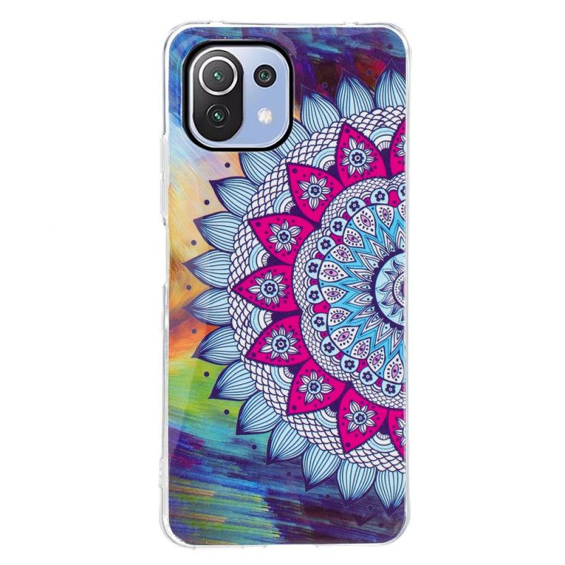 Deksel Til Xiaomi Mi 11 Lite 5G NE / Mi 11 Lite 4G / 5G Fluorescerende Fargerik Mandala