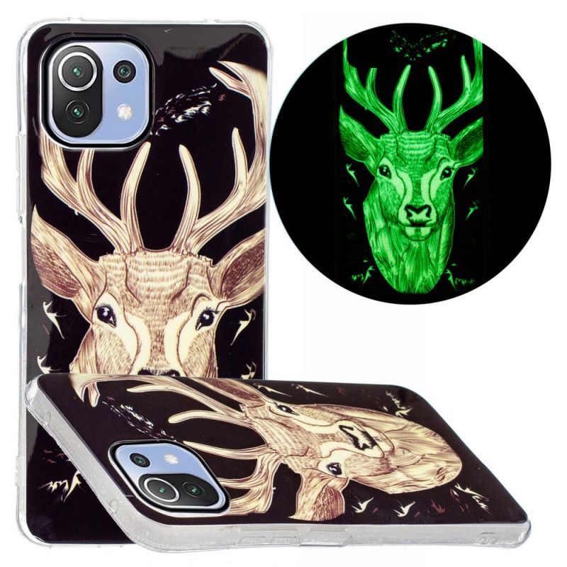 Deksel Til Xiaomi Mi 11 Lite 5G NE / Mi 11 Lite 4G / 5G Fluorescerende Majestic Stag