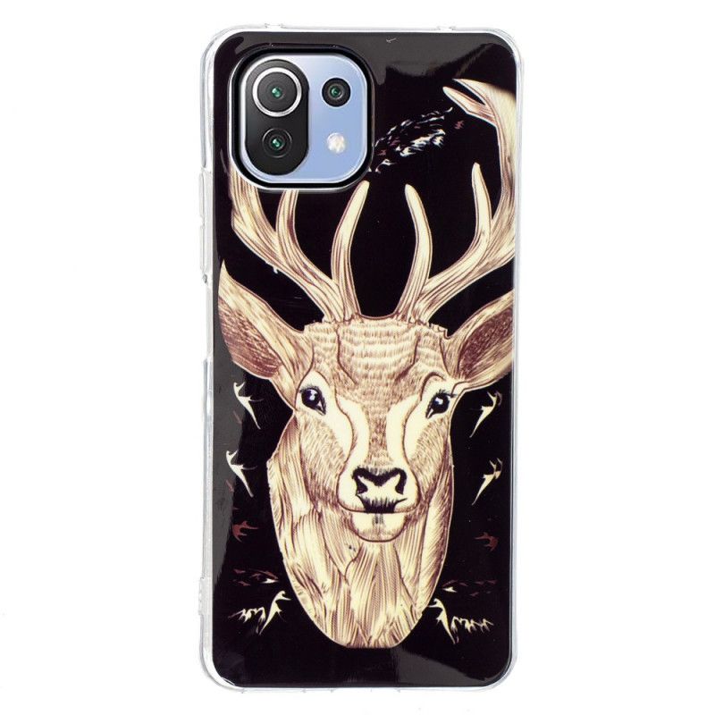 Deksel Til Xiaomi Mi 11 Lite 5G NE / Mi 11 Lite 4G / 5G Fluorescerende Majestic Stag