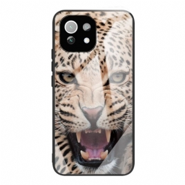 Deksel Til Xiaomi Mi 11 Lite 5G NE / Mi 11 Lite 4G / 5G Leopard Herdet Glass