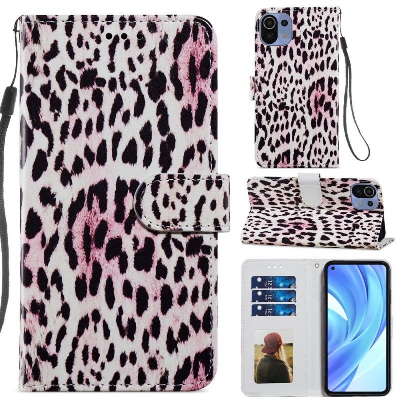 Folio Deksel Til Xiaomi Mi 11 Lite 5G NE / Mi 11 Lite 4G / 5G Leopardprint