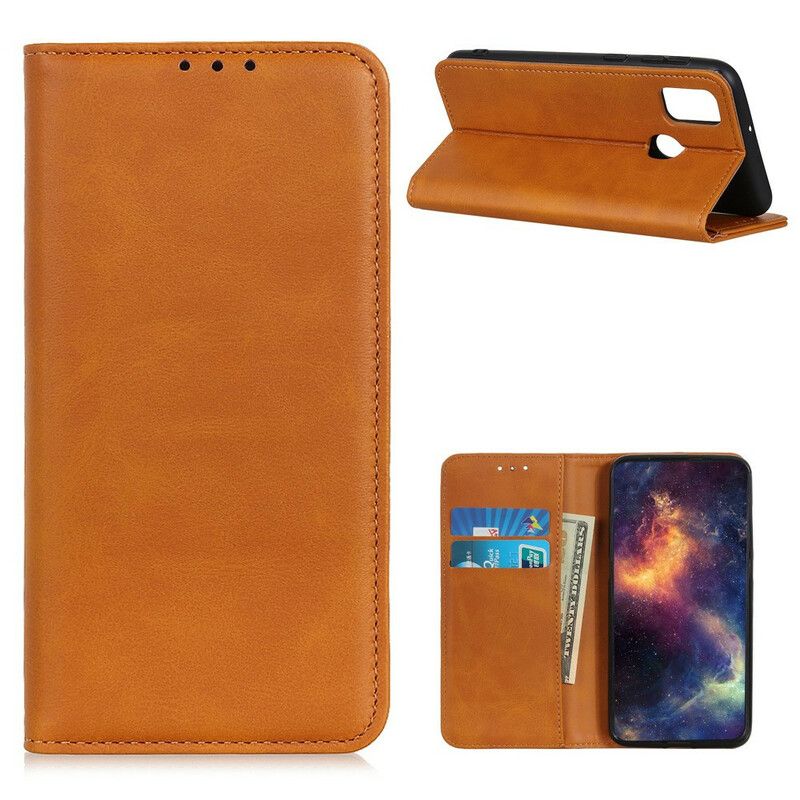 Beskyttelse Deksel Til Oppo A53 / A53s Folio Deksel Elegance Split Leather