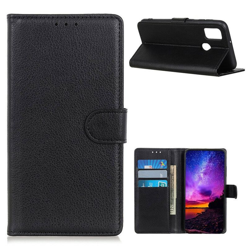 Folio Deksel Til Oppo A53 / A53s Faux Leather Litchi