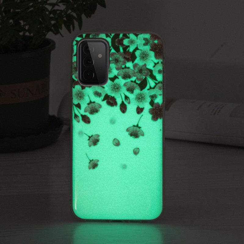 Deksel Til Samsung Galaxy A72 4G / 5G Fluorescerende Blomster