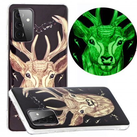 Deksel Til Samsung Galaxy A72 4G / 5G Fluorescerende Majestic Stag