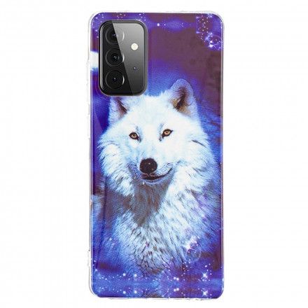 Deksel Til Samsung Galaxy A72 4G / 5G Fluorescerende Wolf Series